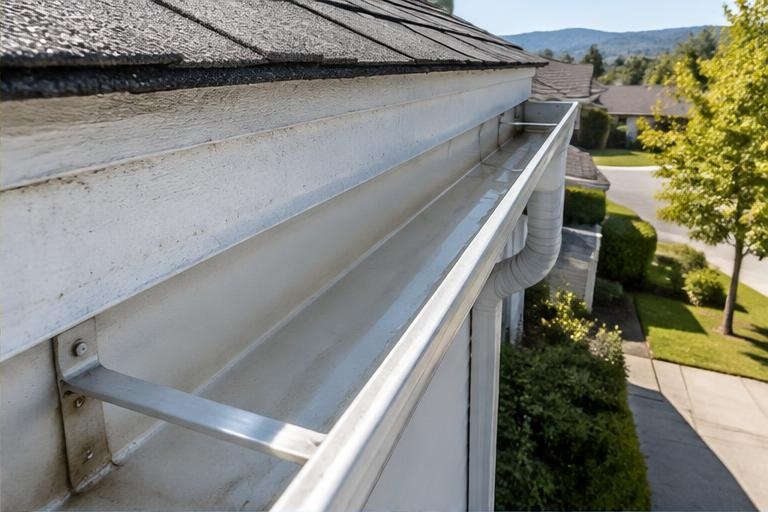 Gutter Debris Clearance & Flush — after